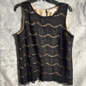 Black Lace Sleeveless Top women’s xl nice for spring and‎ summer